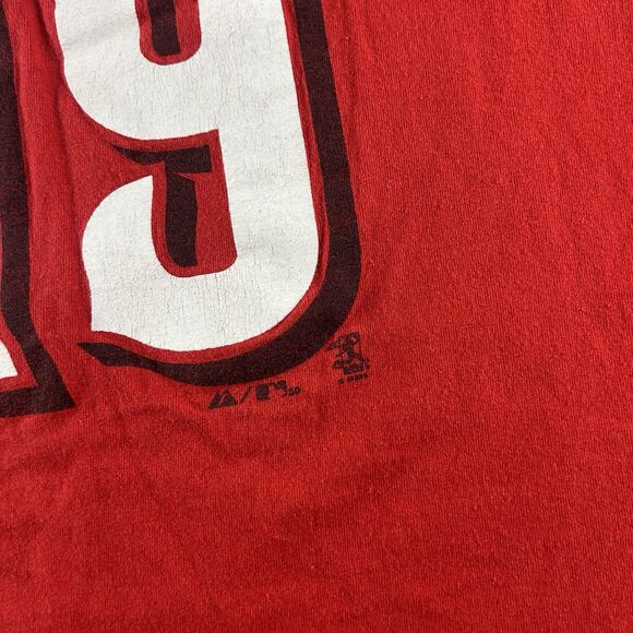 Cincinnati Reds Joey Votto Graphic Shirt Men’s XL Majestic Helmet Jersey Y2K - Picture 11 of 13